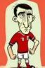 Placeholder: Anthony Gordon English football player ,cartoon 2d