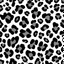 Placeholder: leopard print pattern, black on white vector.