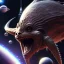 Placeholder: 3d render, Space mothership, ridley scott style, metalic color, hyper realistic, blur