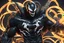 Placeholder: Anime venom with goku model in 8k solo leveling shadow artstyle , Tusks, Realistic style, full body,neon effect, intricate details, highly detailed, high details, detailed portrait, masterpiece,ultra detailed, ultra quality