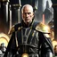 Placeholder: star wars bald male corellian jedi pilot wearing black and gunmetal grey old republic armored robes with gold trim, alone, battle-ready Jedi Master defending a ruined ancient city surrounded by golden light, centered head and shoulders portrait, hyperdetailed, dynamic lighting, hyperdetailed background, 8k resolution, volumetric lighting, light skin, fully symmetric details