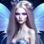 Placeholder: tres belle sexy fairy souriante avec de magnifiques ailes et des cheveux longs blonds,yeux bleus