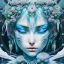 Placeholder: icy blue, anime, mutated human,tears, crying, sad, fae, majestic, ominous, ice, plants, wildflower, facepaint, intricate, oil on canvas, masterpiece, expert, insanely detailed, 4k resolution, retroanime style, cute big circular reflective eyes, cinematic smooth, intricate detail , soft smooth lighting, soft pastel colors, painted Rena