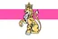Placeholder: a lynx in a royal lion position like on flags or crests, vector