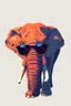 Placeholder: elephant with sunglasses in the style of warhol