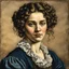 Placeholder: colored etching of a raggedly dressed, French ,country peasant young woman , with highly detailed beaded hair and facial features ,in the style of Rembrandt, Gian Lorenzo Bernini, Johannes Vermeer, and Ann Chernow, with a fine art aesthetic, highly detailed , realistic , 4k UHD cinegraphic quality