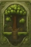 Placeholder: a pixel tree that sprouts in the shape of a portal for the 2d sidescroller game