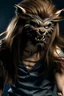 Placeholder: Woman transforms into a werewolf
