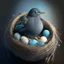 Placeholder: bird sitting on a nest with eggs, avatar