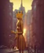 Placeholder: Statue of Queen of photography. Cute blonde woman. Photographer in golden crown. Standing on the street. Big camera in her hand. hyperdetailed, photorealistic, trending on artstation, greg rutkowski, beksinski, kodachrome, lomography, golden hour, bokeh, volumetric light