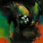 Placeholder: abstract nightmare neon reveries, by Dave McKean, by Graham Sutherland