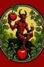 Placeholder: logo du diable au jardin d'eden buvant de l'alcool