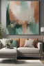 Placeholder: Craft an abstract masterpiece that radiates harmony and tranquility, tailored for a modern living room. Use soothing colors and dynamic compositions to create a captivating focal point for relaxation.