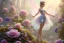 Placeholder: one very little beautiful fairy on a big crystal subtle flower in a galactic ambiance, transparent petals, delicate colors, in the foreground, full of details, smooth, bright sunshine，soft light atmosphere, light effect，vaporwave colorful, concept art, smooth, extremely sharp detail, finely tuned detail, ultra high definition, 8 k, unreal engine 5, ultra sharp focus