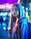 Placeholder: Cinematic epic analog film photo, detailed maximalist style, mild pasteltone coloring, 18yr old Beautiful cute attractive long straight hair school girl wearing hoodies and backpack, dynamic poses, futuristic dystopian, shy smiling at busstop, masterpiece by Nolan Kubrick Snyder Lucas Spielberg HRGiger Lovecraft, depth of field chromatic aberration lens flare