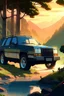 Placeholder: Studio Ghibli aesthetic laptop wallpaper Cadillac Escalade 2024
