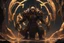 Placeholder: Sand Man Golem in 8k solo leveling shadow artstyle, Crystal and Symbiote them, neon effect , cover face, magic circle, close picture, deferent arms, full body, apocalypse, intricate details, highly detailed, high details, detailed portrait, masterpiece,ultra detailed, ultra quality