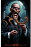 Placeholder: Lovecraftian color poster, zombie priest with a giant centipede coming out of mouth, stylish, surreal, by Michael Whelen, by Dariusz Klimczak, ink wash mind-bending color oil painting, dark shine war, by Phlegm