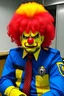 Placeholder: Desapointed security's guard with clown wigs for a better tomorrow basky style