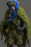 Placeholder: военный с накидкой из грязного, старого меха