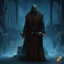 Placeholder: star wars bald male corellian jedi pilot wearing black and gunmetal grey old republic armored robes with gold trim, alone, battle-ready Jedi Master defending a ruined ancient city surrounded by golden light, centered head and shoulders portrait, hyperdetailed, dynamic lighting, hyperdetailed background, 8k resolution, volumetric lighting, light skin, fully symmetric details