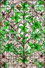 Placeholder: Simple Stain glass of flowers and vines