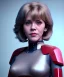 Placeholder: Artist, young jane fonda, teenager, android woman, sweet, clean skin, short hair, circuits, ghost in the shell, latex coat, feather, cyber punk, neon, bamboo, blood, portrait, studio photo, unreal engine 5, soft color, 16 bit, god lights, ray tracing, RTX, lumen lighting, ultra deatail, volumetric lighting, 3d, finely drawn, hd.