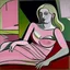 Placeholder: picasso pink woman Neoclassicism lying