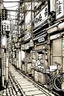 Placeholder: Tokyo alleys, line arts