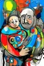 Placeholder: expressionism, Pixar style, in abstract art Basquiat, Picasso, Miro, Kandinsky, Klee, Birell, Fairey, Ardon, Buffet and Picasso style, HD --s 750 --v 5.1 --style raw, water color