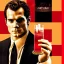 Placeholder: portrait of henry cavill as james bond, drinking a martini, red and golden, russian propaganda,hd, 4k