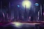 Placeholder: Space Futuristic city, night, realistic painting