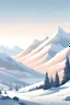 Placeholder: winterlandschaft mit bergen