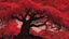 Placeholder: red tree, highly detailed, boutyfull desktop wallpaper, comic style