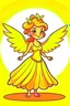 Placeholder: fairy of the sun , cartoon style