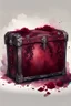 Placeholder: watercolor precious burgundy old trunk with black lace and rubies, Trending on Artstation, {creative commons}, fanart, AIart, {Woolitize}, by Charlie Bowater, Illustration, Color Grading, Filmic, Nikon D750, Brenizer Method, Side-View, Perspective, Depth of Field, Field of View, F/2.8, Lens Flare, Tonal Colors, 8K, Full-HD, ProPhoto RGB, Perfectionism, Rim Lighting, Natural Lighting, Soft Lighting, Accent Lighting, Diffraction Grading, With Imperfections