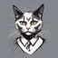 Placeholder: Cat Quickdraw Maven in Vector spiked art style