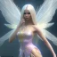 Placeholder: beautiful fairy very etheric, nice smiling, long blond hair, magic glamour pink make up, delicate colors, complete vision of very transparent and big wings, beautiful glamour transparent dress, ultra sharp focus, 8k, unreal engine 5, extremely sharp detail, light effect, soft light atmosphere, smooth, full of details, face in front, complete vision of face and hair and of the body