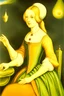 Placeholder: Johfar Bosschart style, beautiful young female in royal dress closeup portrait painted by Hieronymus Bosch