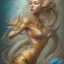 Placeholder: sango fantasy, fantasy magic, intricate, sharp focus, illustration, highly detailed, digital painting, concept art, matte, artgerm and paul lewin and kehinde wiley, masterpiece sexy lips Asian afro lips black African lady body mermaid blue Dragon head golden space lady sea under water mermaid pretty