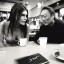 Placeholder: Courtney Cox, Courtney Love and Ken Watanabe chatting happily over coffee at Starbucks