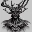 Placeholder: humanoid figure monster with antlers, highly detailed, digital art, sharp focus, trending on art station, kentaro miura manga art style