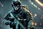 Placeholder: Ghost Soldier with skull in 8k realistic cgi drawing style, call of duty them, close picture, neon, intricate details, highly detailed, high details, detailed portrait, masterpiece,ultra detailed, ultra quality