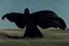 Placeholder: Filmstill Still, abstract object in black fabric in meadow with a liquid floating in breezing wind, in the style of biblical drama, monumental figures, voluminous mass --ar 4:5 --style raw --weird 50