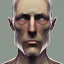 Placeholder: An human face with all its normal features except his eye is a camera