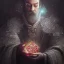 Placeholder: Insanely detailed photograph of an “D&D twilight cleric holding glowing D20” with intricate detailed beard, intricate embroidered clothing, hyperdetailed painting by Ismail Inceoglu Huang Guangjian and Dan Witz CGSociety ZBrush Central fantasy art album cover art,8K, hdr, mysterious, ominous, snowflakes,jolly