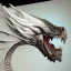 Placeholder:  dragon head facing to the side with white, opaque scales, volumetric lighting, photo realistic, dark fantasy, dramatic, ferocious, middle ages, concept art