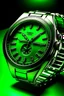 Placeholder: generate image of green face watch companies which seem real for blog