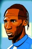 Placeholder: Didier Drogba Footballer ,cartoon 2d