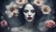 Placeholder: beautiful woman phantom, flower, lips, horror, mysticism, esotericism,